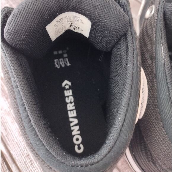 Converse EUC Chuck Taylor All-Star High Street Black/Gray Plaid Sneakers Men's 9 - Picture 9 of 12